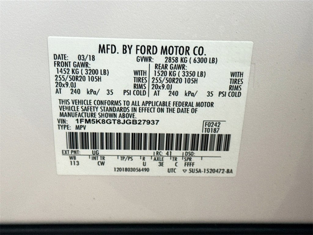 2018 Ford Explorer Sport