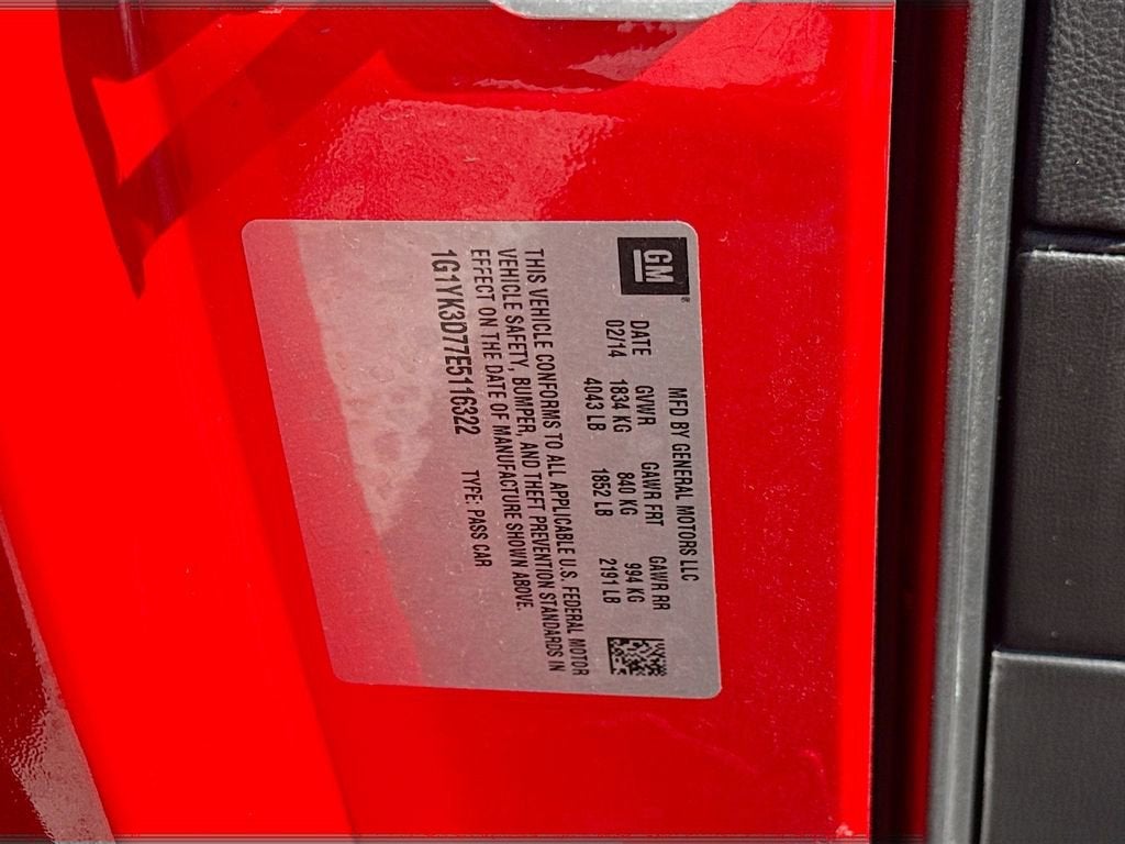 2014 Chevrolet Corvette Stingray Z51 2LT