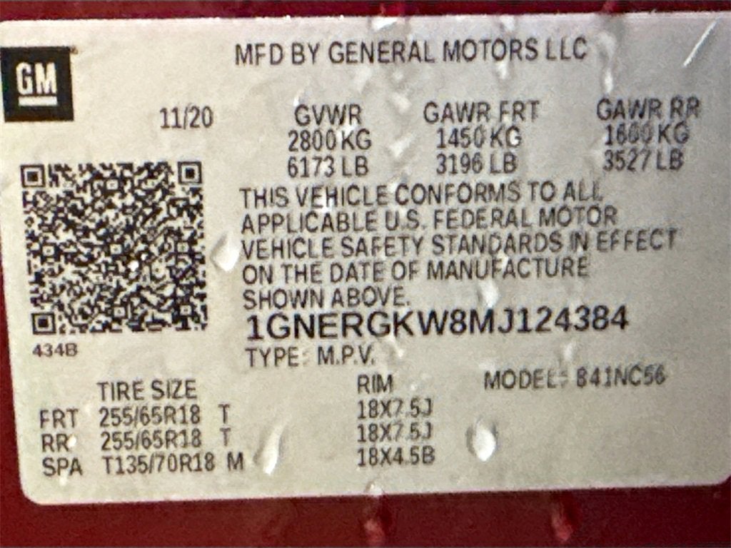 2021 Chevrolet Traverse LT Cloth