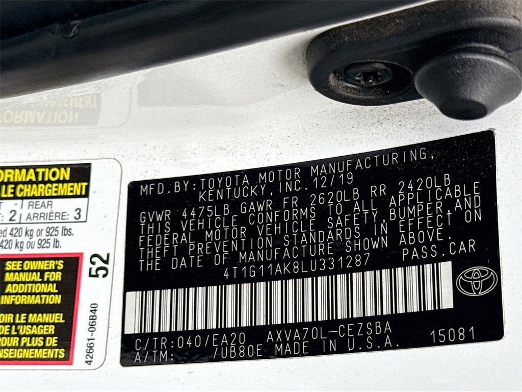 2020 Toyota Camry SE