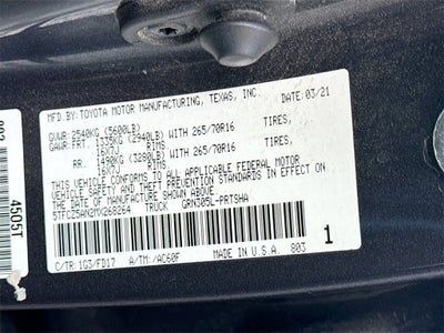 2021 Toyota Tacoma 4WD SR