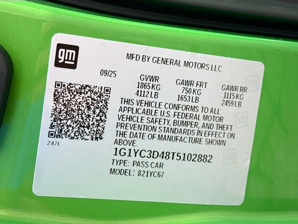 2026 Chevrolet Corvette Stingray 3LT