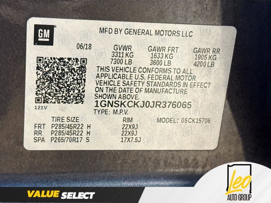 2018 Chevrolet Tahoe Premier