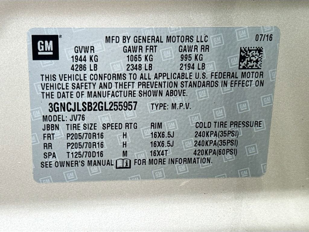 2016 Chevrolet Trax LT