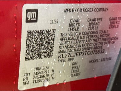 2026 Chevrolet Trax 2RS