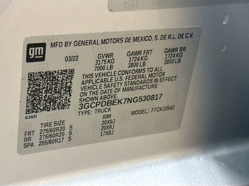 2022 Chevrolet Silverado 1500 Custom