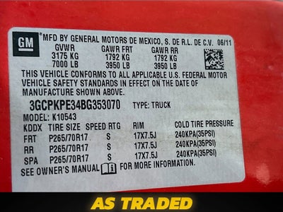 2011 Chevrolet Silverado 1500 Work Truck