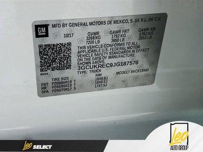 2018 Chevrolet Silverado 1500 LT