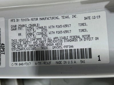 2020 Toyota Tacoma 4WD SR5